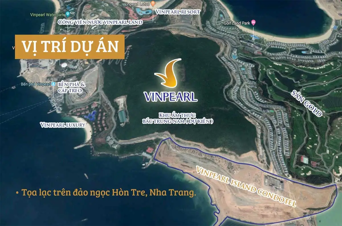 VINPEARL VINOASIS HÒN TRE NHA TRANG 5 Vị trí Dự án Vinpearl Condotel VINOASIS Nha Trang