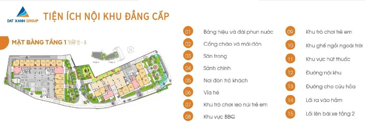OPAL AVENUE BÌNH DƯƠNG 4 Tiện ích nội khu Dự án Căn hộ Chung cư Opal Avenue Bình Dương