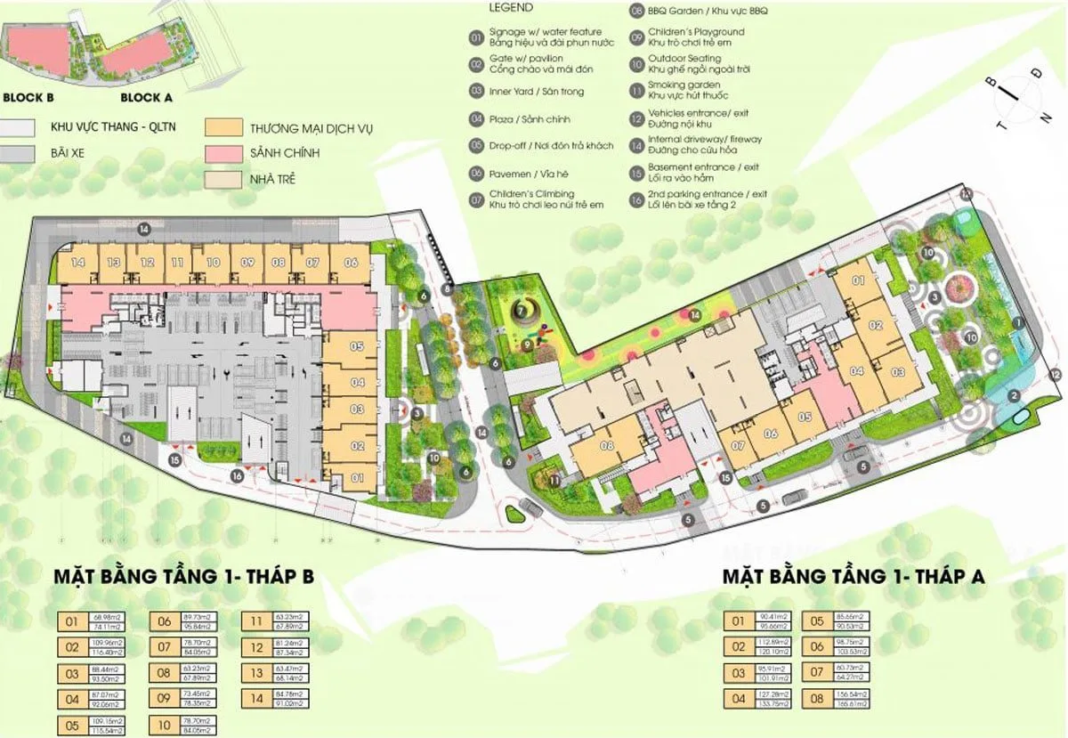 OPAL AVENUE BÌNH DƯƠNG 7 Mặt bằng Dự án Căn hộ Chung cư Opal Avenue Bình Dương