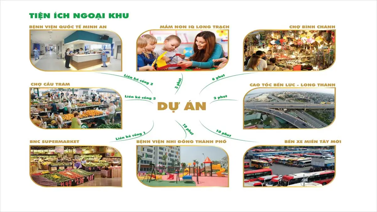 Saigon Fortune 5 Tiện ích ngoại khu Dự án Saigon Fortune Cần Đước Long An