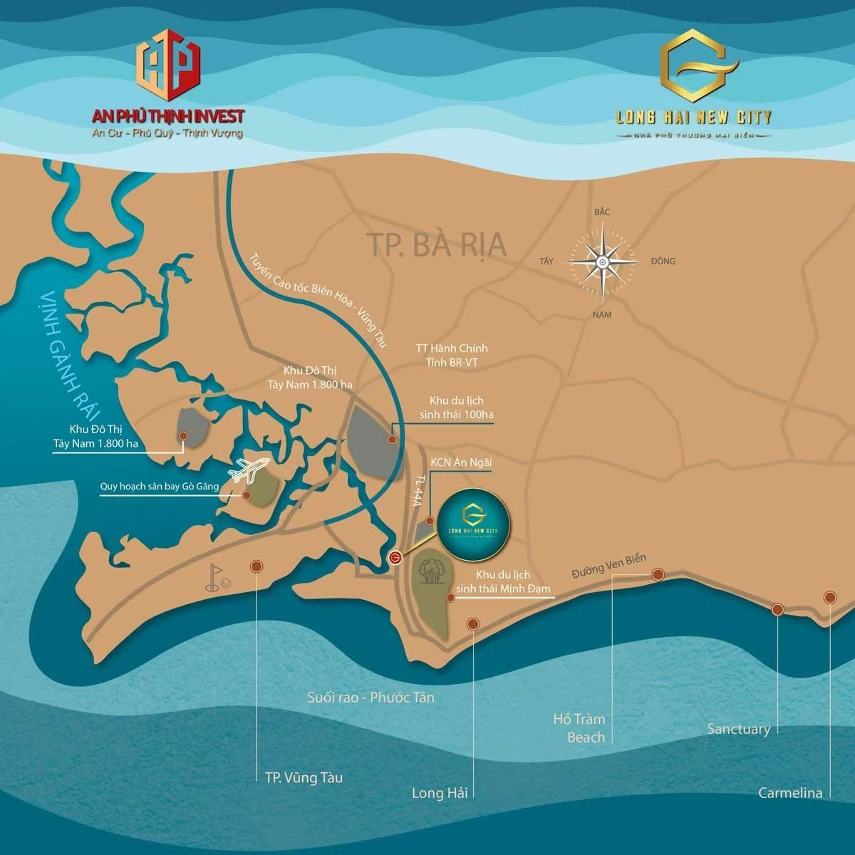 LONG HẢI NEW CITY 2 Vị trí Dự án Long Hải New City