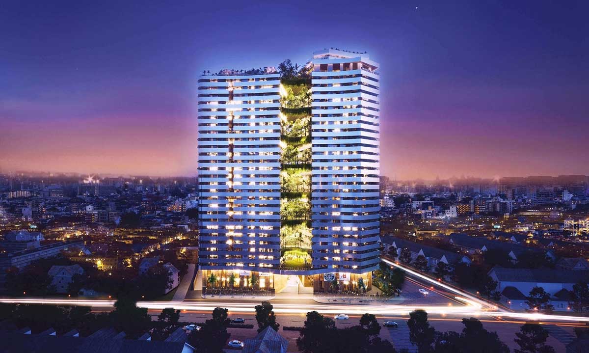 Phối cảnh Căn hộ Sky Park Bình Chánh về đêm