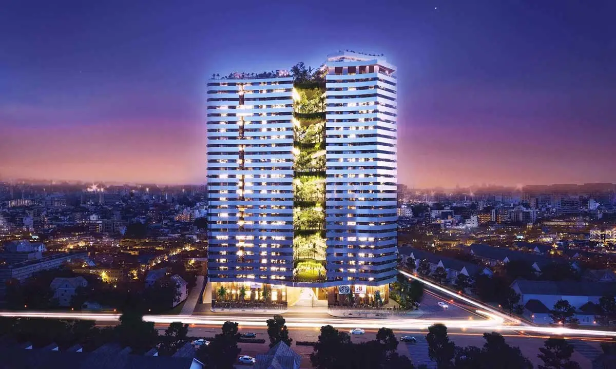 SKY PARK BÌNH CHÁNH 6 Phối cảnh Căn hộ Sky Park Bình Chánh về đêm