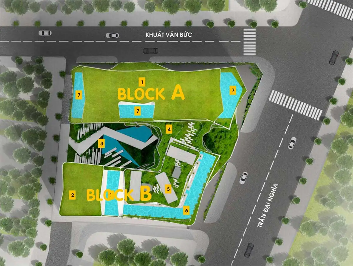 SKY PARK BÌNH CHÁNH 7 Mặt bằng Tổng thể Dự án Căn hộ Sky Park Bình Chánh