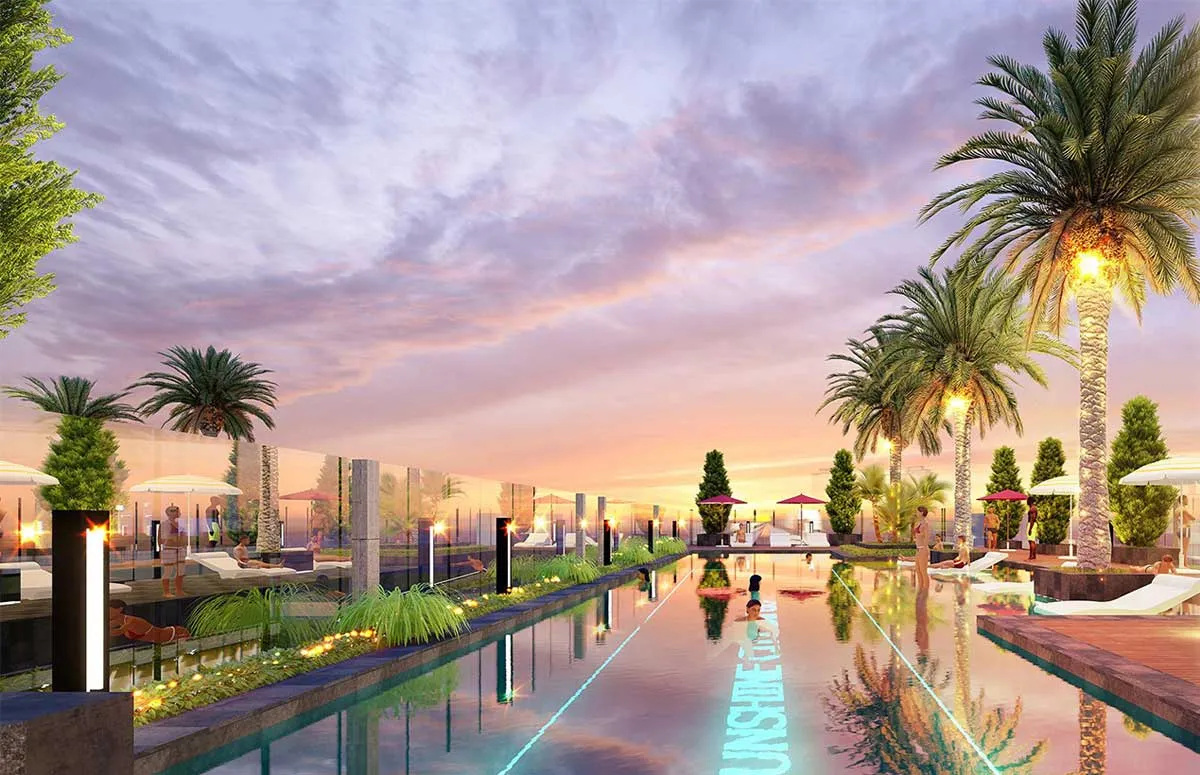 MARINA PARK QUẬN 7 6 Hồ bơi tràn bờ Dự án Căn hộ Marina Park Quận 7