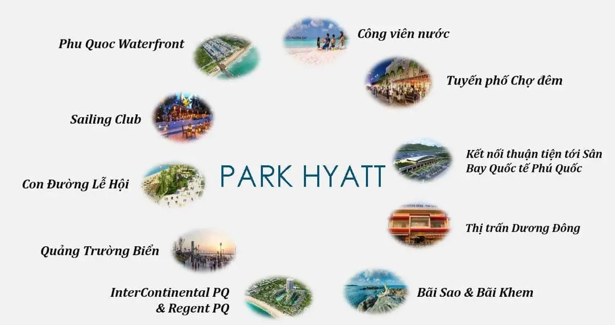 BIỆT THỰ PARK HYATT PHÚ QUỐC 3 Tiện ích liên kết vùng Dự án Biệt thự Park Hyatt Phú Quốc
