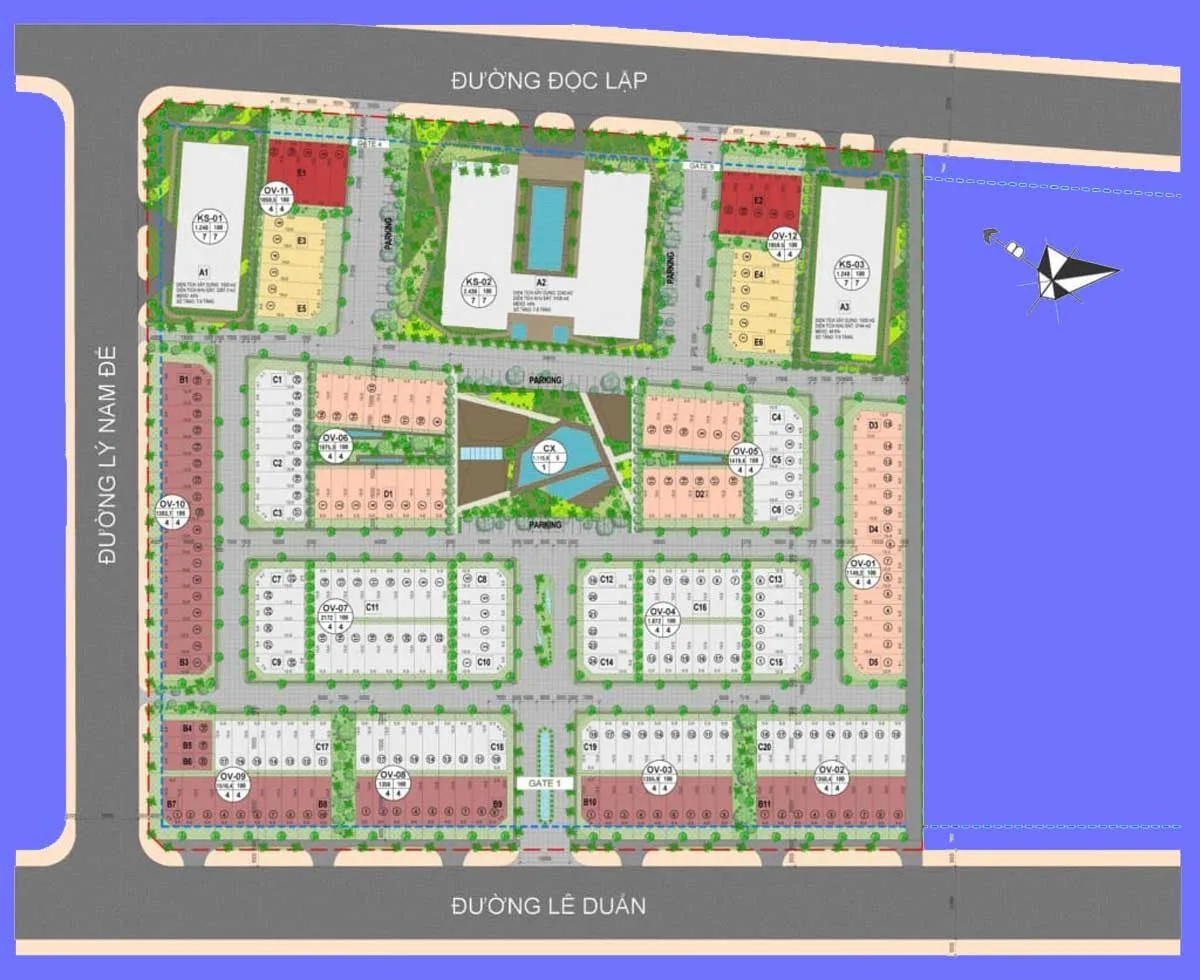 KALLIAS COMPLEX CITY 10 Mặt bằng Dự án Khu đô thị Kallias Complex City Phú Yên