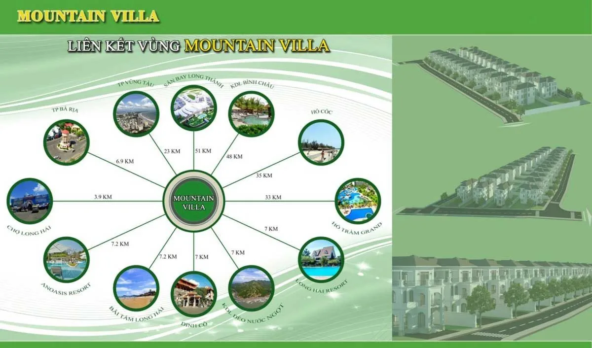 MOUNTAIN VILLA BÀ RỊA 5 Tiện ích liên kết vùng Dự án Mountain Villa Bà Rịa Vũng Tàu