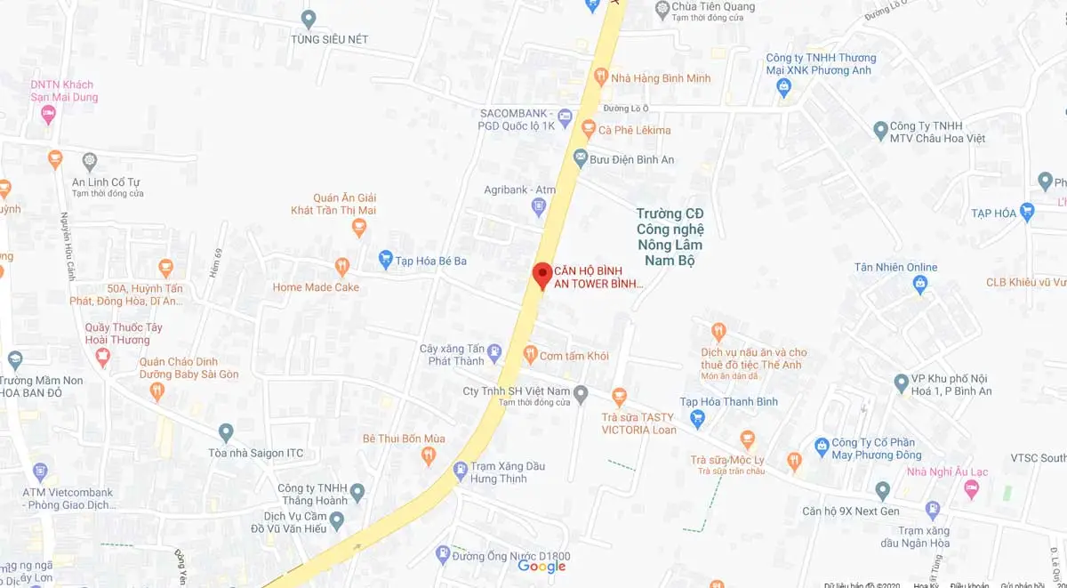 BÌNH AN TOWER BÌNH DƯƠNG 3 Vị trí Dự án Căn hộ Bình An Tower