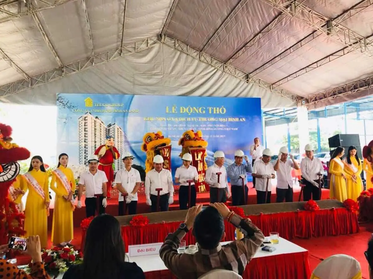 BÌNH AN TOWER BÌNH DƯƠNG 2 Lễ động thổ Dự án Căn hộ Bình An Tower