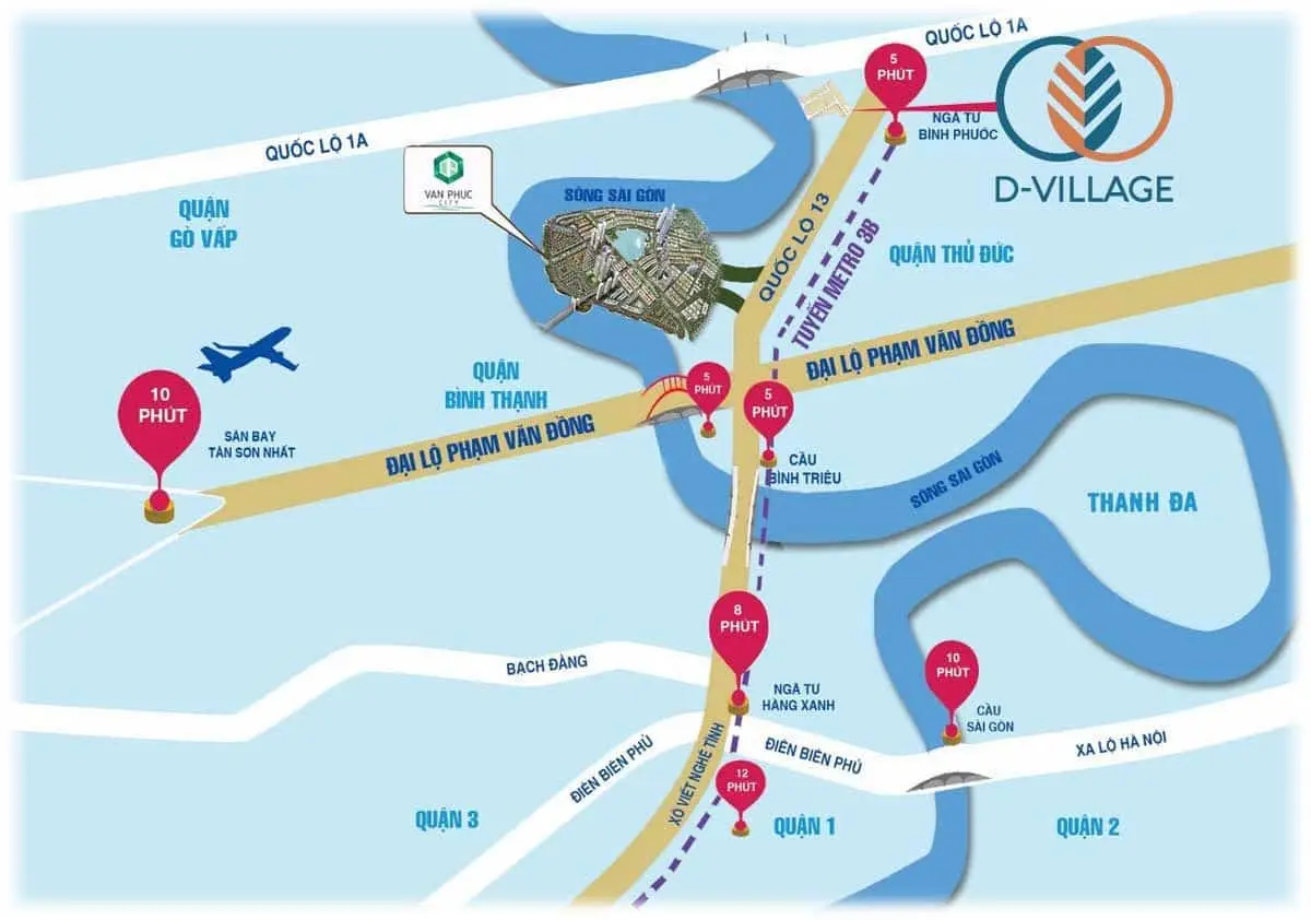 D-VILLAGE THỦ ĐỨC 3 Vị trí Dự án Khu Dân Cư D-VILLAGE Thủ Đức