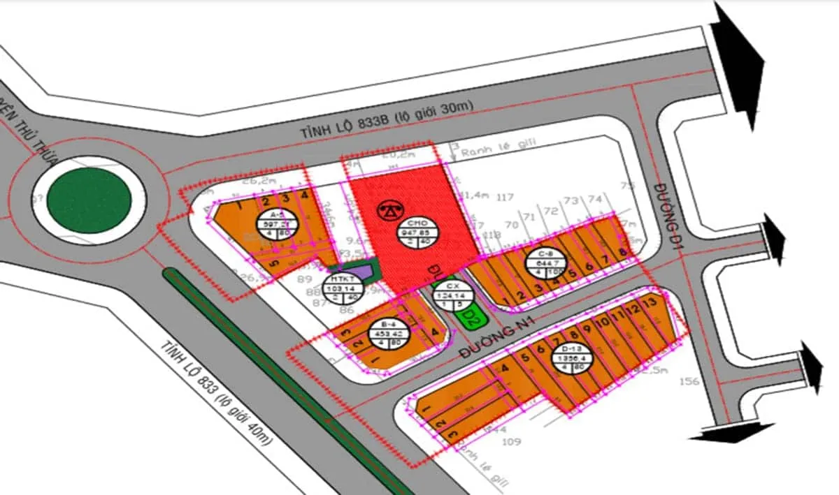 WEST MARKET LẠC TẤN LONG AN 2 Quy hoạch West Market Lạc Tấn