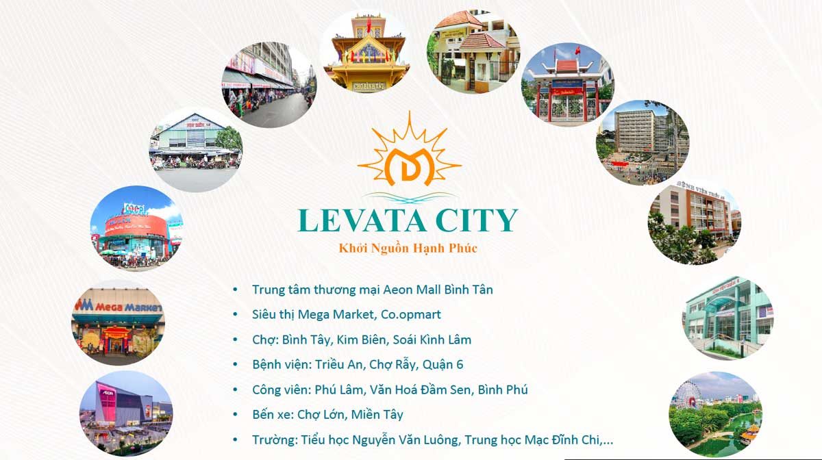 Tiện ích ngoại khu Dự án Nhà Phố Levata City Bình Tân