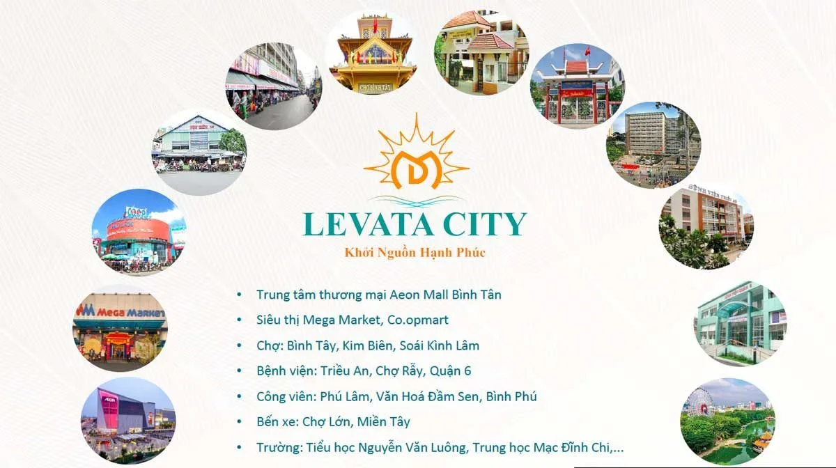 LEVATA CITY BÌNH TÂN 3 Tiện ích ngoại khu Dự án Nhà Phố Levata City Bình Tân