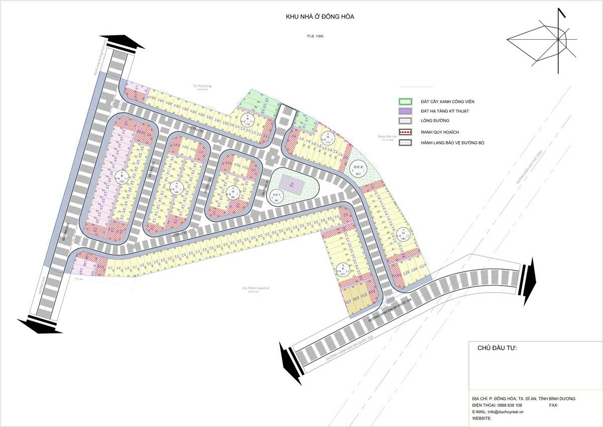 Mặt bằng Dự án Nhà phố Champaca Garden Bình Dương