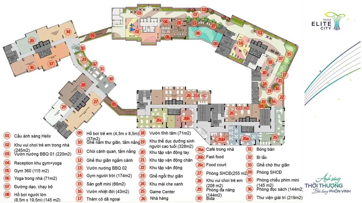 TECCO ELITE CITY THÁI NGUYÊN 7 Hệ thống tiện ích Tecco Elite City Thái Nguyên