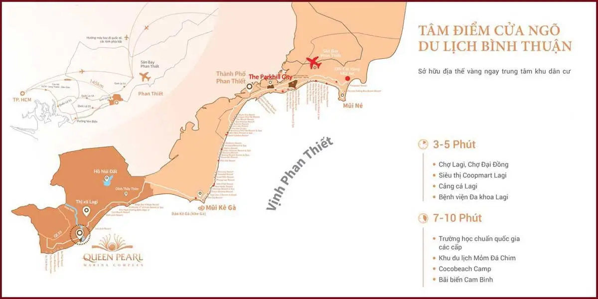 The Parkhill City Phan Thiết 2 Vị trí Dự án The Parkhill City Phan Thiết