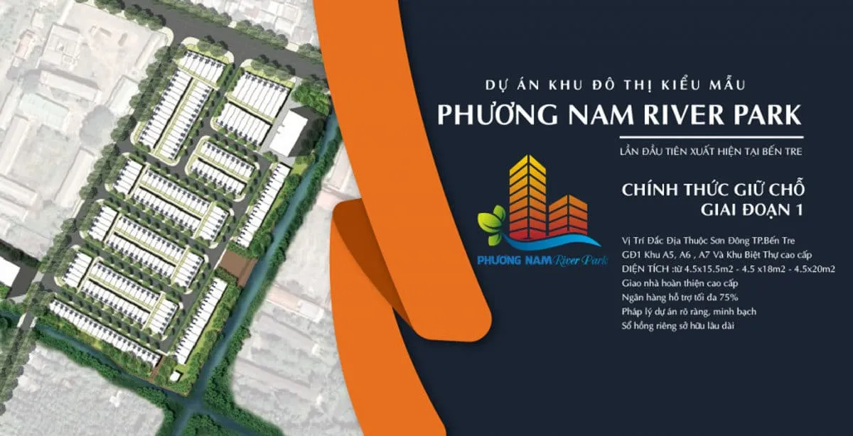 PHƯƠNG NAM RIVER PARK 2 Dự án Phương Nam River Park Bến Tre