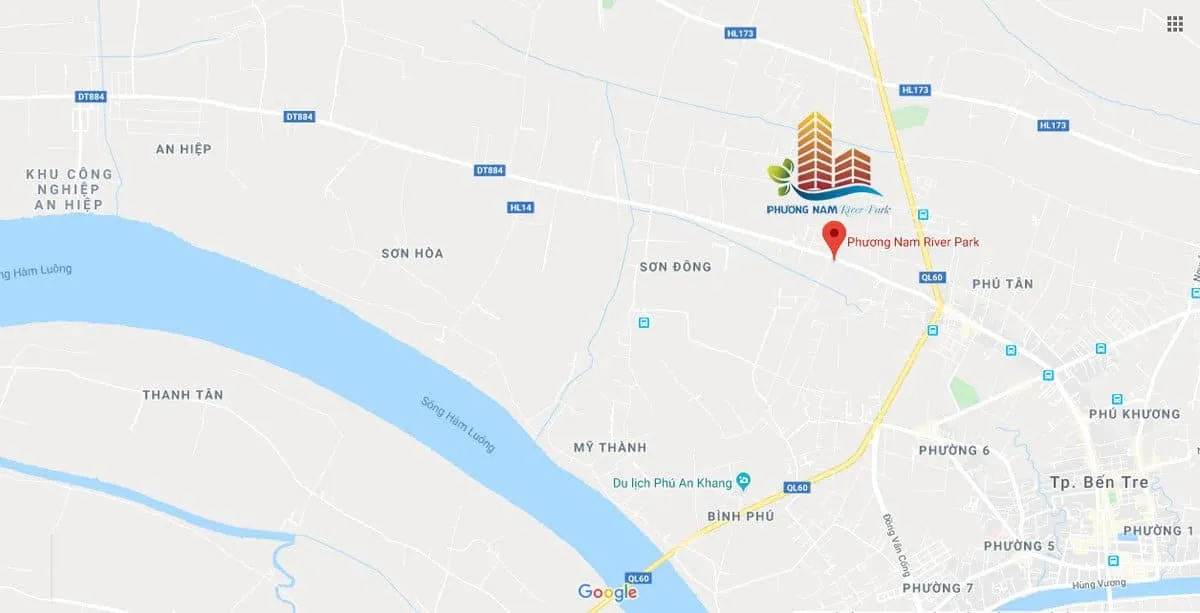 PHƯƠNG NAM RIVER PARK 8 Vị trí Dự án Phương Nam River Park Bến Tre