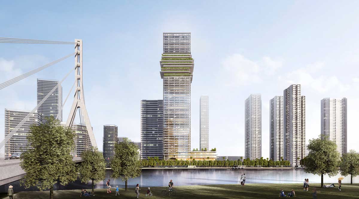 Phối cảnh Dự án Căn hộ The Sun Tower Capitaland 