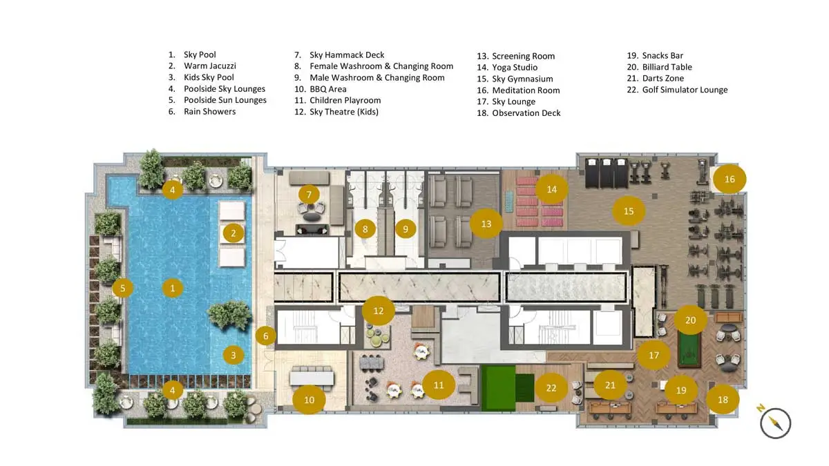 The Sun Tower Capitaland Quận 1 8 Hệ thống tiện ích Dự án Căn hộ The Sun Tower Capitaland