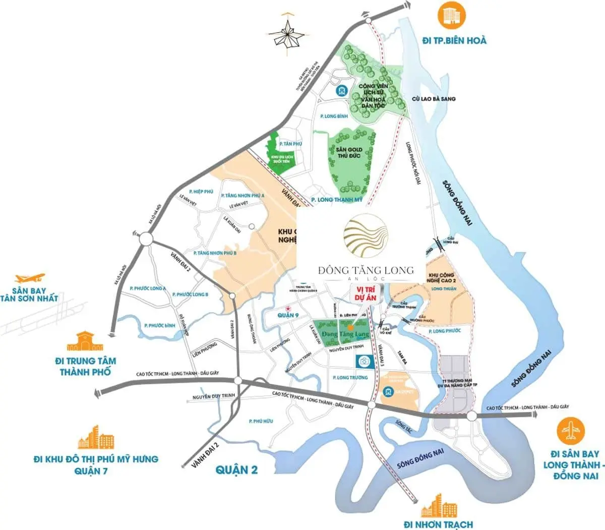 KHI ĐÔ THỊ ĐÔNG TĂNG LONG AN LỘC 2 Vị trí Dự án Đông Tăng Long An Lộc Quận 9