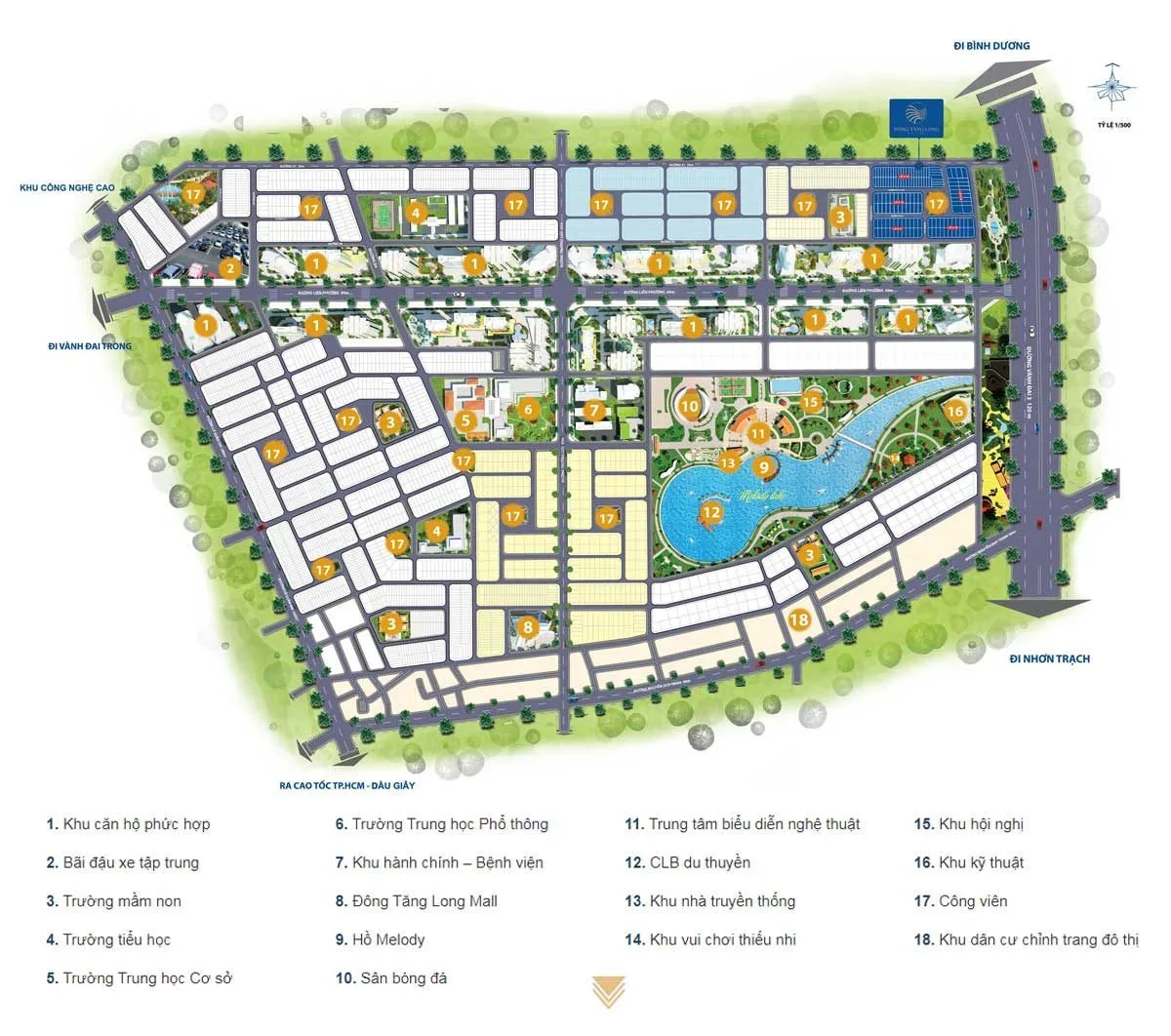 KHI ĐÔ THỊ ĐÔNG TĂNG LONG AN LỘC 4 Tiện ích nội khu Dự án Đông Tăng Long An Lộc Quận 9