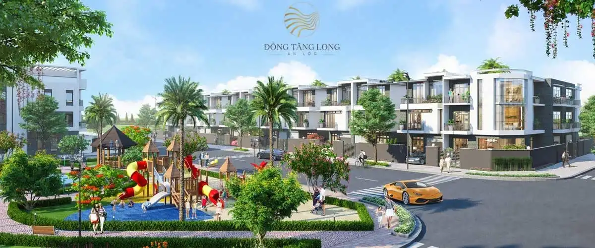 KHI ĐÔ THỊ ĐÔNG TĂNG LONG AN LỘC 8 Phối cảnh Nhà phố Dự án Đông Tăng Long An Lộc Quận 9