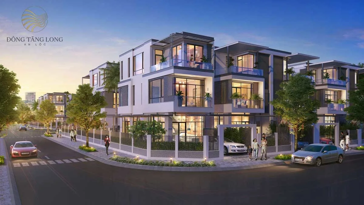 KHI ĐÔ THỊ ĐÔNG TĂNG LONG AN LỘC 11 Phối cảnh Biệt thự Dự án Đông Tăng Long An Lộc Quận 9