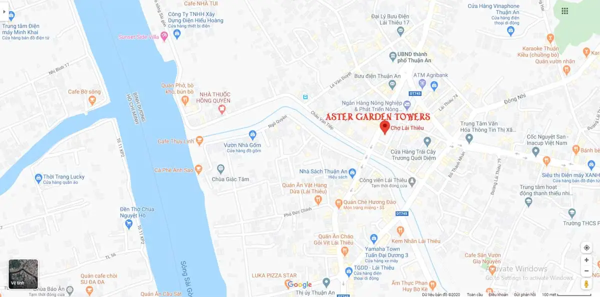 ASTER GARDEN TOWERS BÌNH DƯƠNG 4 Vị trí Căn hộ Aster Garden Towers Bình Dương