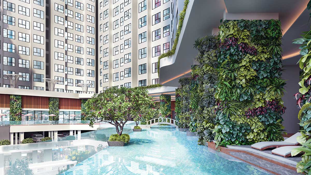 Hồ bơi Dự án Căn hộ Aster Garden Towers Bình Dương