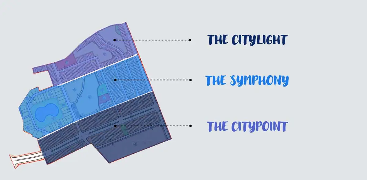 KOSY CITY BEAT THÁI NGUYÊN 12 3 phân khu chính của Dự án Kosy City Beat Thái Nguyên