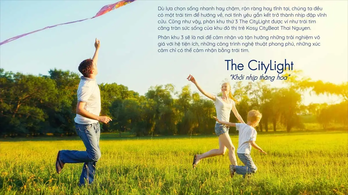 KOSY CITY BEAT THÁI NGUYÊN 15 Phân khu The CityLight