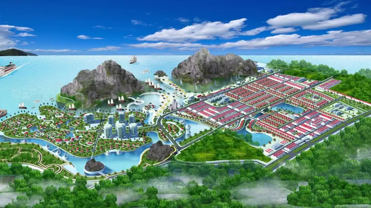 SENTOSA BAY QUẢNG NINH 5 Mặt bằng tổng thể Dự án Sentosa Bay Cẩm Phả Quảng Ninh
