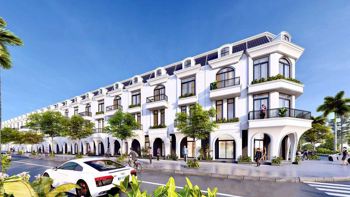 Phối cảnh Shophouse Dự án Vạn Phát Avenue Sóc Trăng