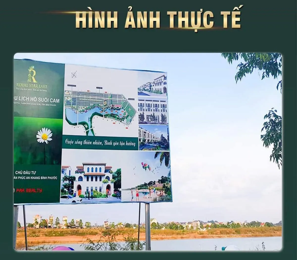 ROYAL STAR LAKE HỒ SUỐI CAM 18 Bảng hiệu Dự án Royal Star Lake Đồng Xoài Bình Phước