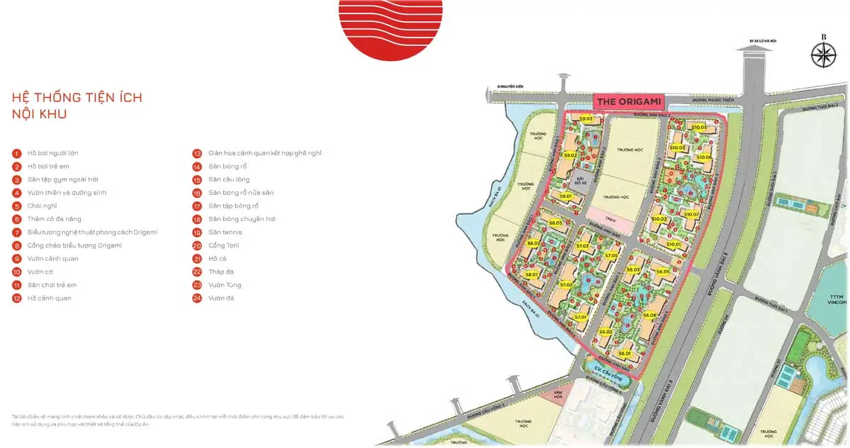 THE ORIGAMI 5 Hệ thống tiện ích nội khu Căn hộ The Origami Dự án Vinhomes Grand Park Quận 9