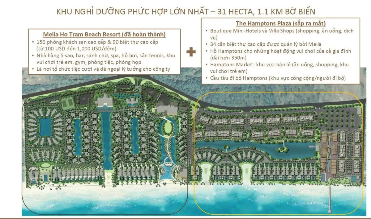 THE HAMPTONS HỒ TRÀM 5 Mặt bằng Tổng thể Dự án The Hamptons Hồ Tràm
