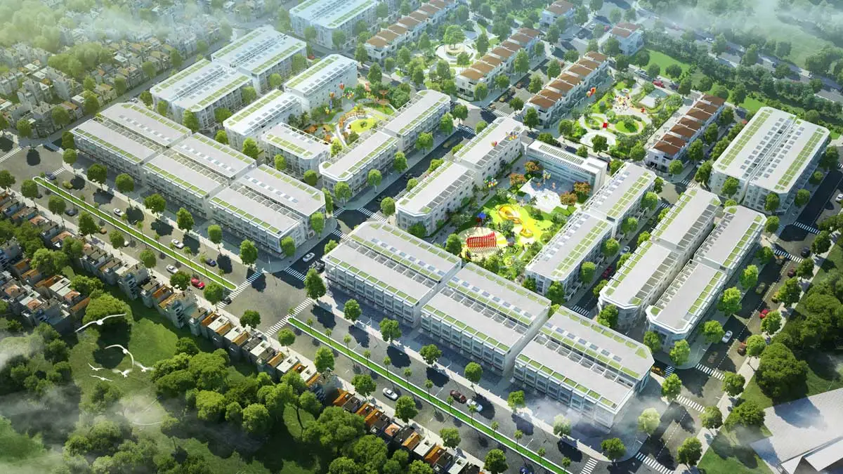 KHU ĐÔ THỊ TNR AMALUNA TRÀ VINH 9 Phối cảnh Phân khu Crystal Town