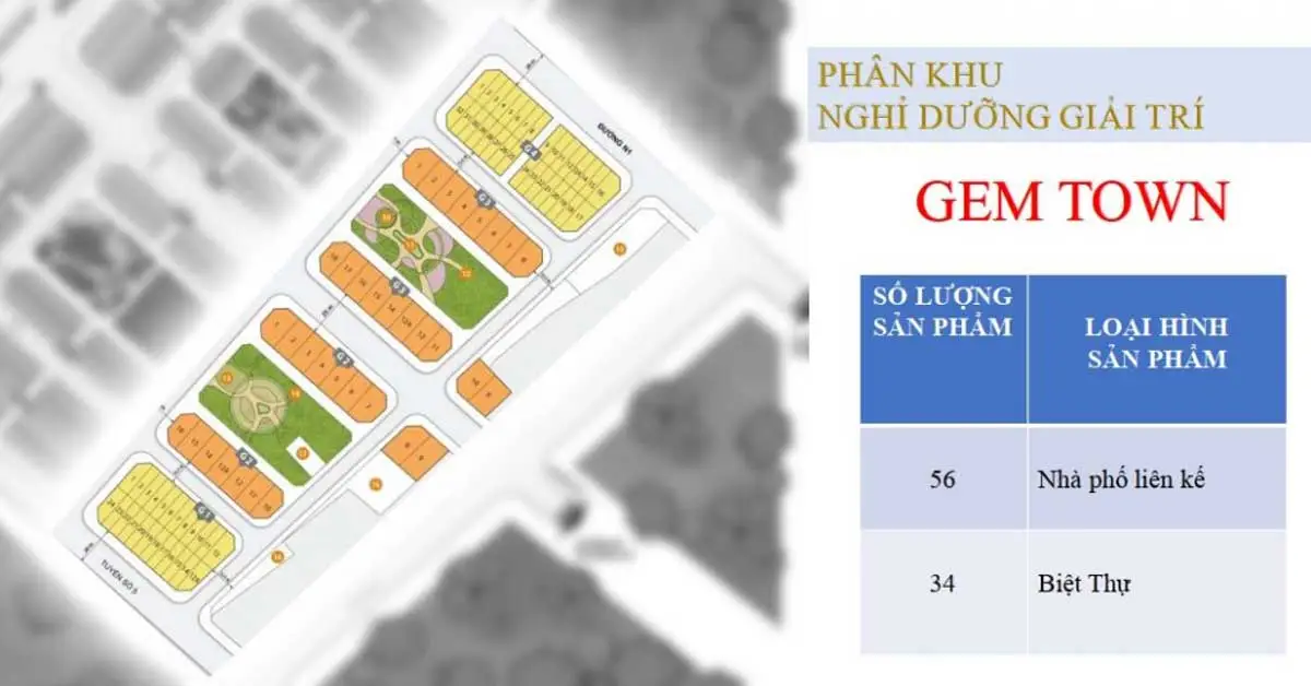 KHU ĐÔ THỊ TNR AMALUNA TRÀ VINH 10 Phân khu Gem Town