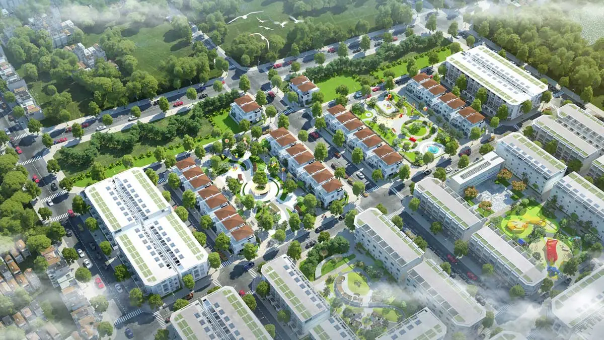 KHU ĐÔ THỊ TNR AMALUNA TRÀ VINH 11 Phối cảnh Phân khu Gem Town