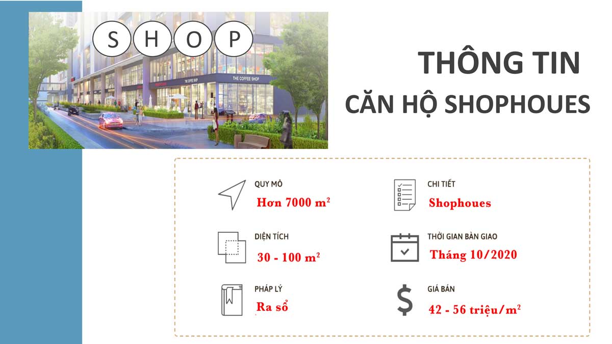 Tổng thể Shophouse The Era Town Đức Khải Quận 7