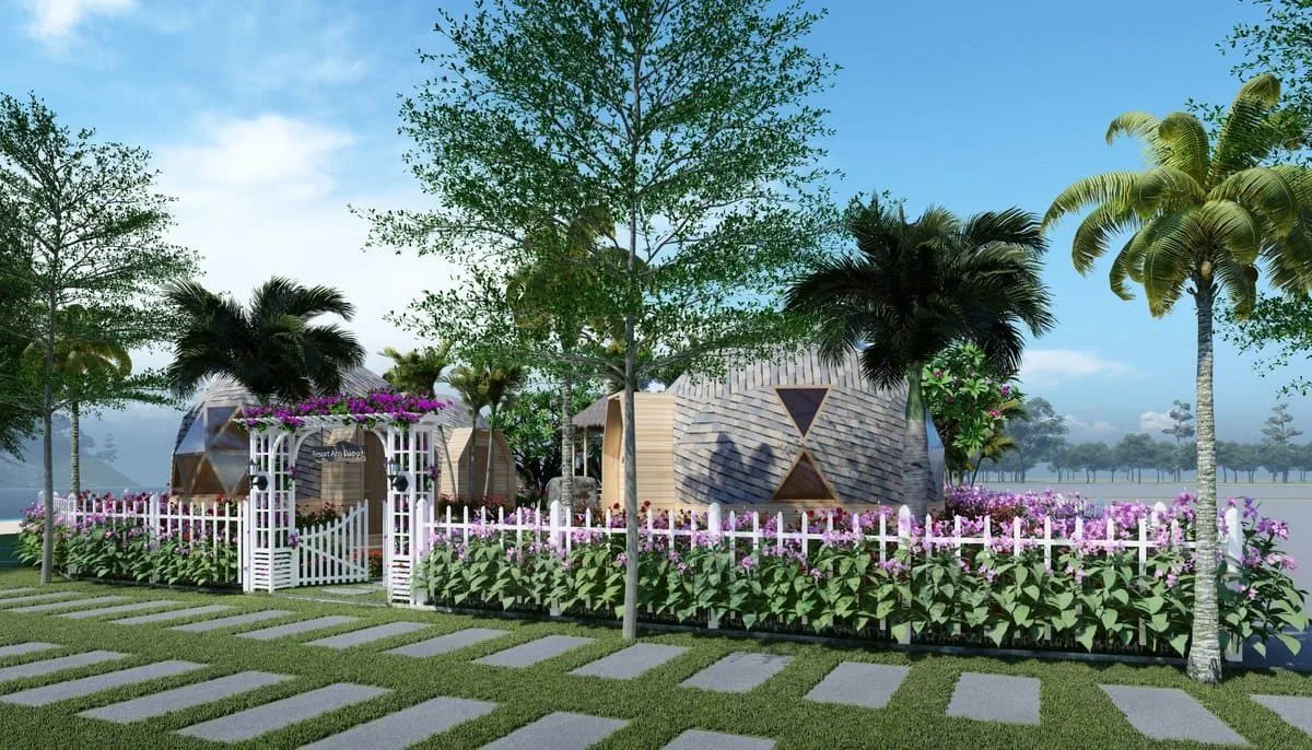 Vườn hoa Ngũ Sắc tại Nha Trang Riverside Vườn hoa Ngũ Sắc tại Nha Trang Riverside