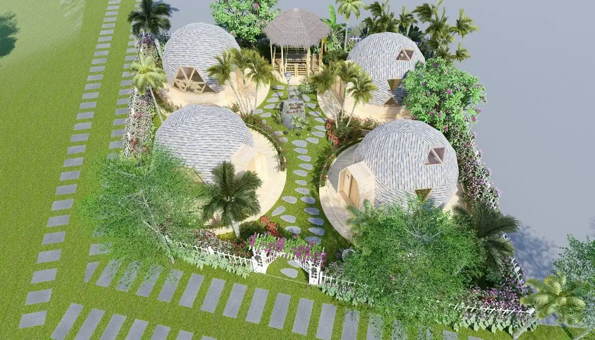 NHA TRANG RIVERSIDE RESORT & SPA 5 Phối cảnh trên cao Resort Nha Trang Riverside