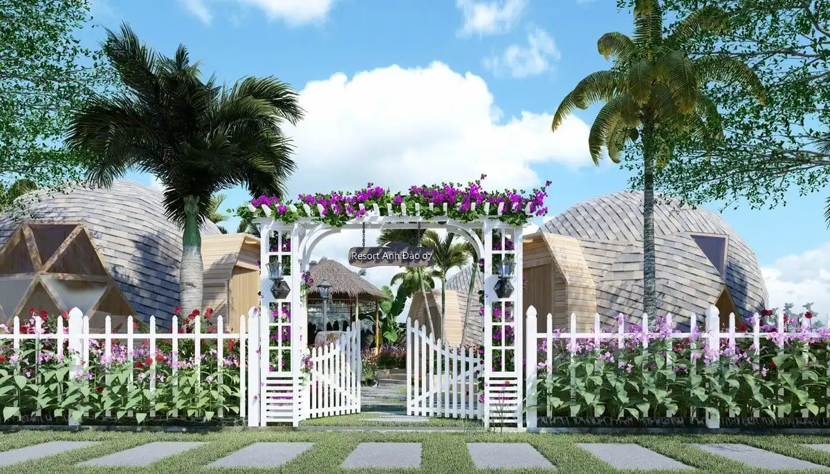 NHA TRANG RIVERSIDE RESORT & SPA 2 Cổng Resort trong Nha Trang Riverside