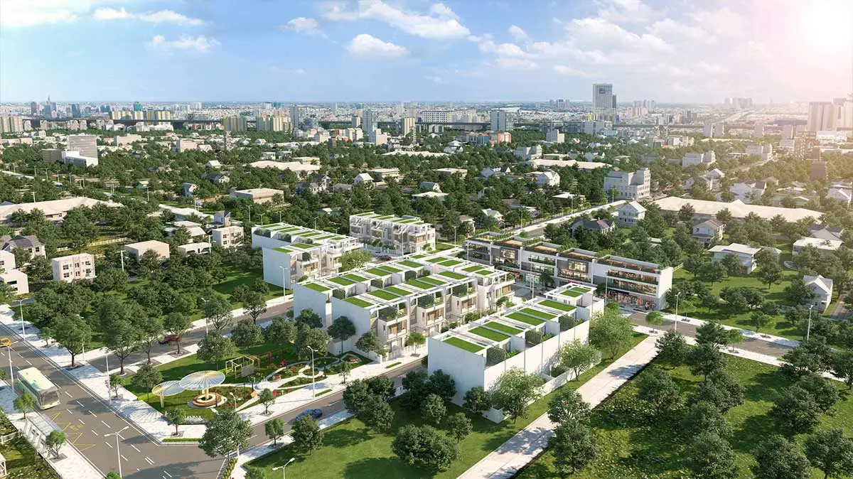 LONG SAVANNA NHÀ BÈ 2 Phối cảnh 3D KDC Long Savanna Nhà Bè