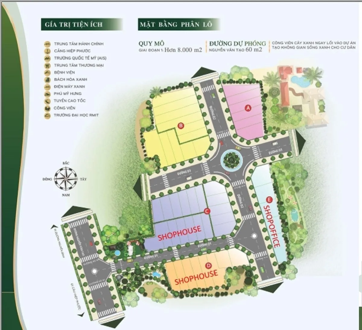 LONG SAVANNA NHÀ BÈ 8 Mặt Bằng Tổng Thể Long Savanna