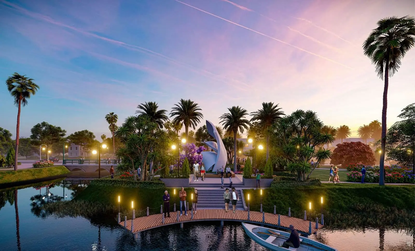 THE HESTIA RIVERSIDE RESIDENCE 5 Tiện ích Hồ điều hòa Dự án The Hestia Riverside Residence Long An