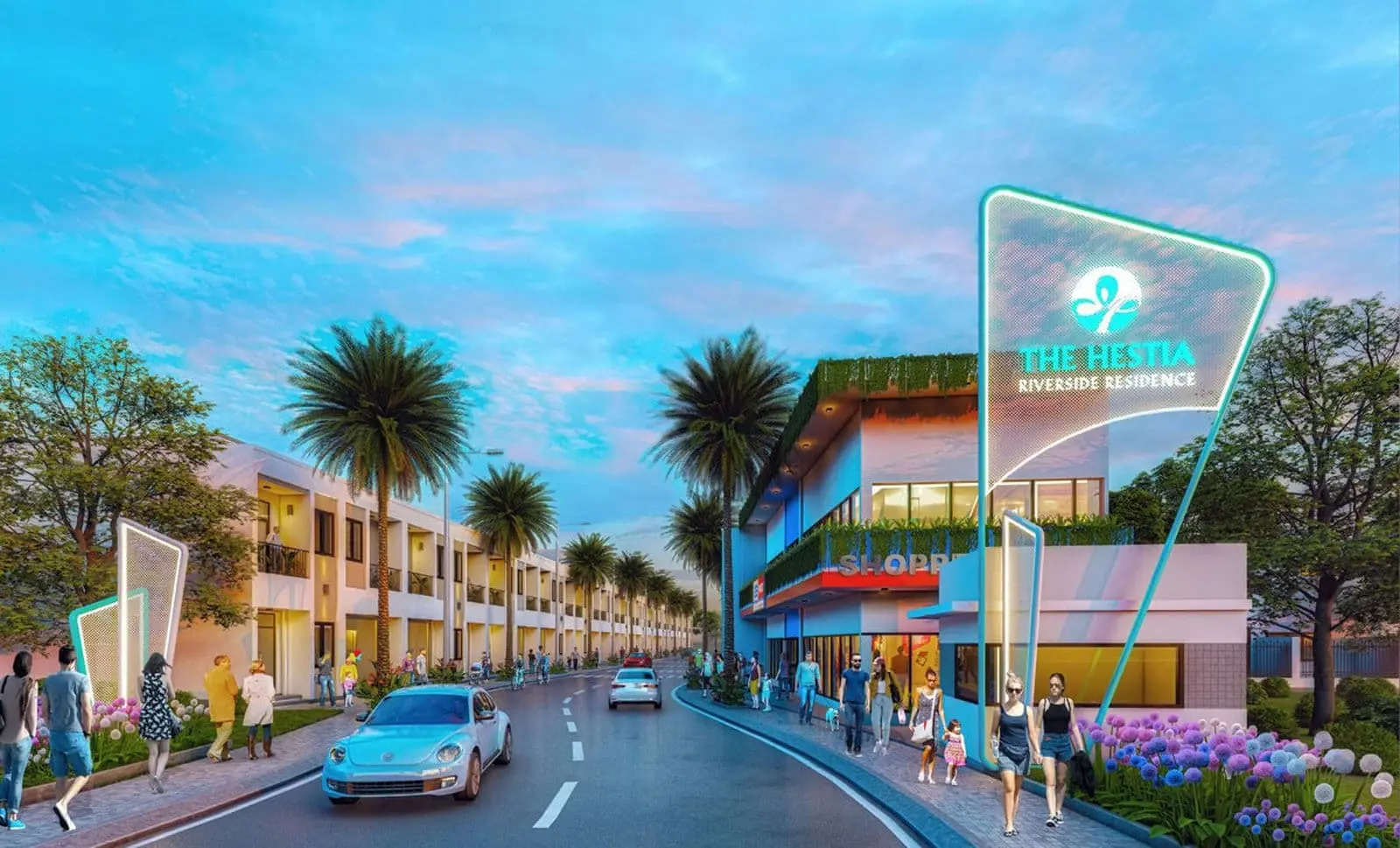 THE HESTIA RIVERSIDE RESIDENCE 8 Dự án Nhà phố The Hestia Riverside Residence Long An