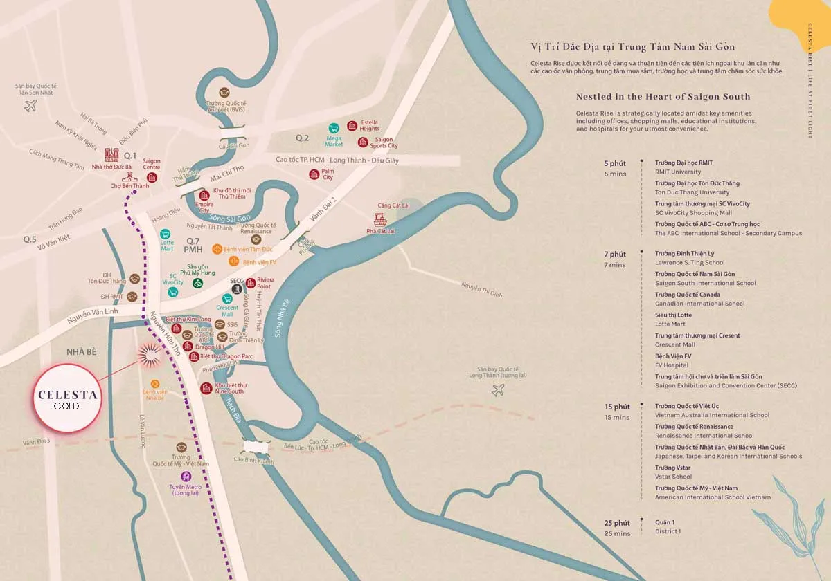 Celesta Gold 2 Vị trí Dự án Căn hộ Celesta Gold Nhà Bè